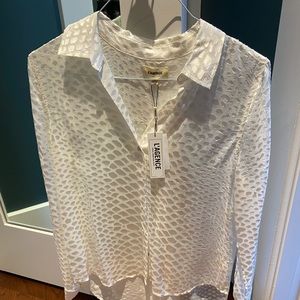 NWT - L’Agence white blouse - size M